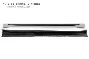 Side Skirts Carbon Fiber PORSCHE 95B Macan style TOPCAR URSA