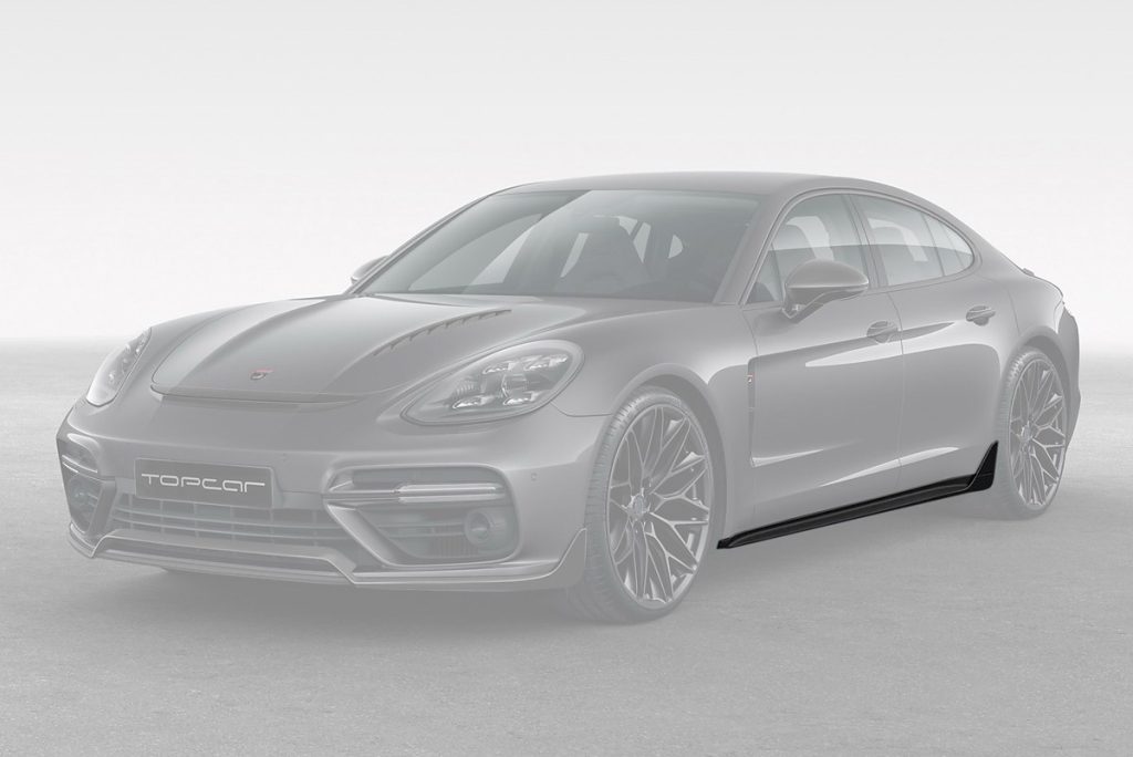 สเกิร์ตข้าง PORSCHE 971 Panamera แบบพ่นสี ทรง TOPCAR GT Edition 4 ชิ้น
