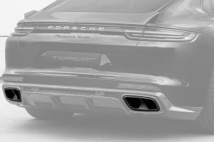 Exhaust Tips PORSCHE 971 Panamera style TOPCAR GT Edition 2 pieces