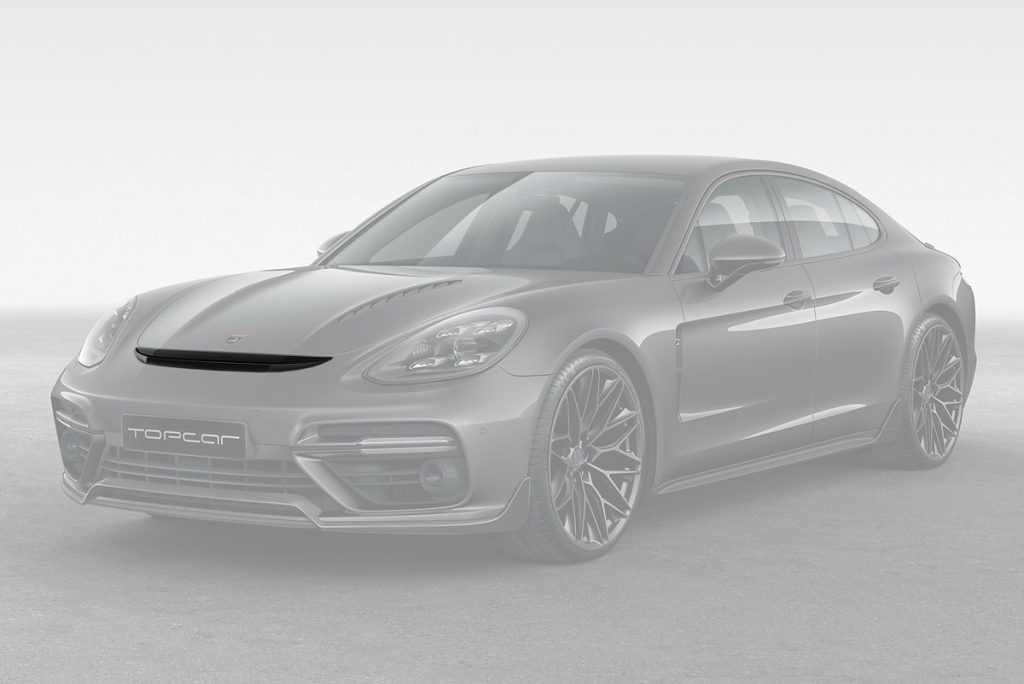 กันชนหน้า แผ่นปิด PORSCHE 971 Panamera แบบพ่นสี ทรง TOPCAR GT Edition