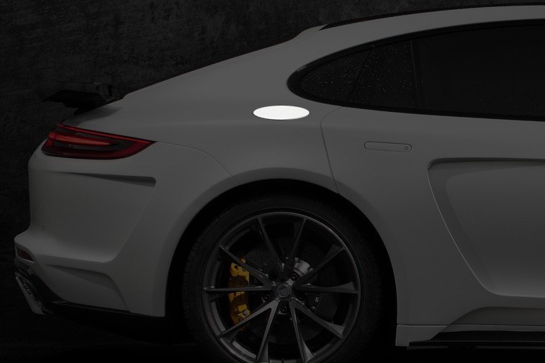 ฝาถังน้ำมัน Carbon Fiber PORSCHE 971 Panamera แบบพ่นสี ทรง TOPCAR GTR Edition