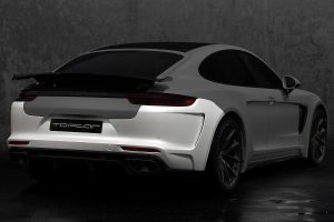 Rear Bumper Carbon Fiber PORSCHE 971 Panamera painted style TOPCAR GTR Edition