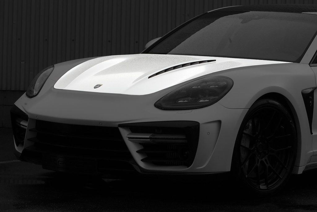 ช่องระบายอากาศ Carbon Fiber 971 Panamera แบบพ่นสี ทรง TOPCAR GTR Edition