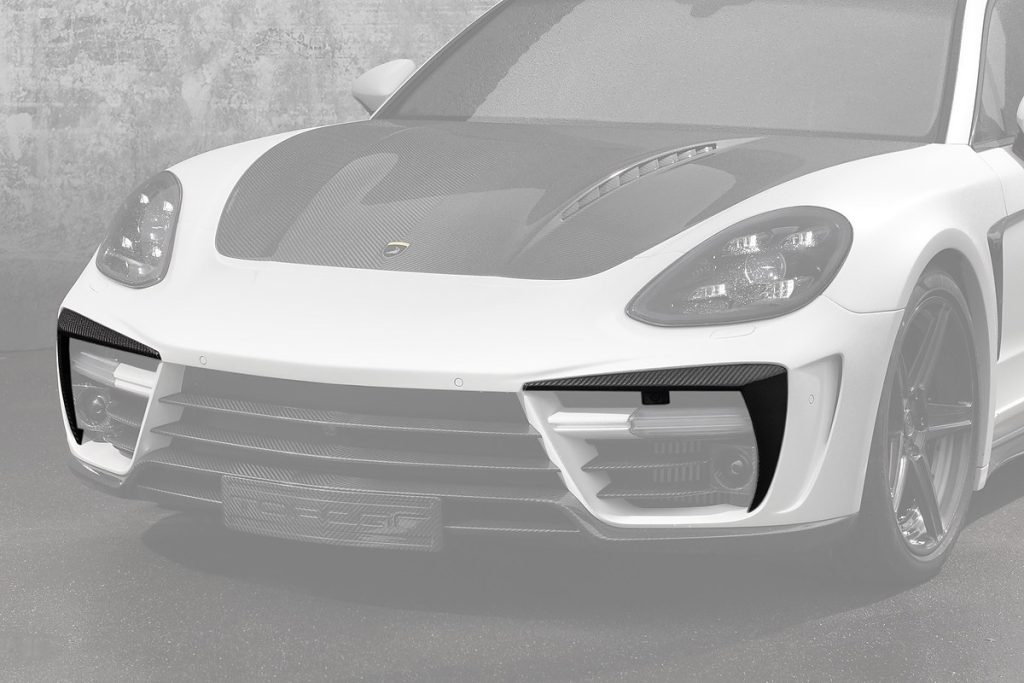 กันชนหน้า Carbon Fiber ซ้าย-ขวา PORSCHE 971 Panamera ทรง TOPCAR GTR Edition 2 ชิ้น