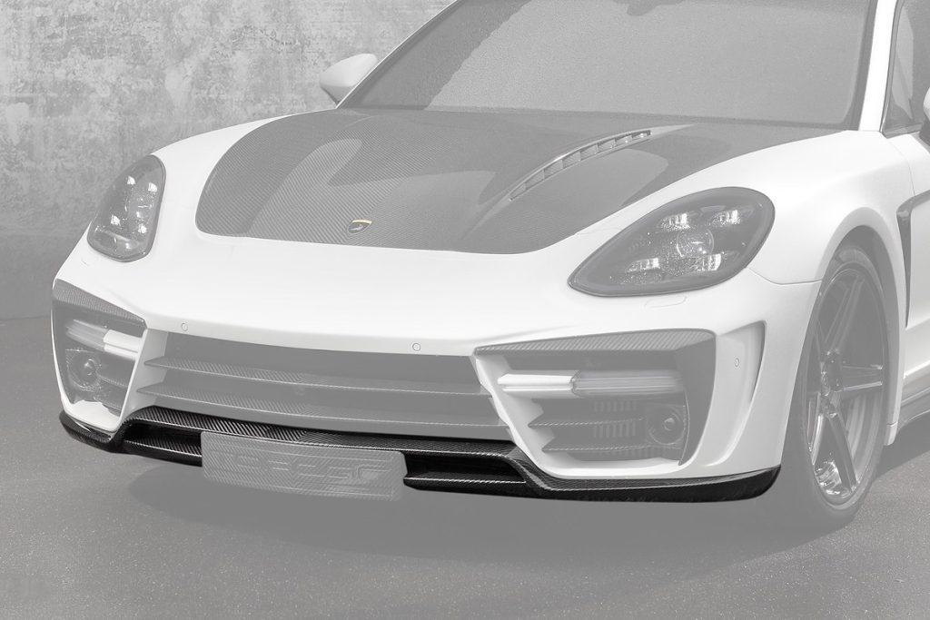กันชนหน้า Carbon Fiber ส่วนล่าง PORSCHE 971 Panamera ทรง TOPCAR GTR Edition