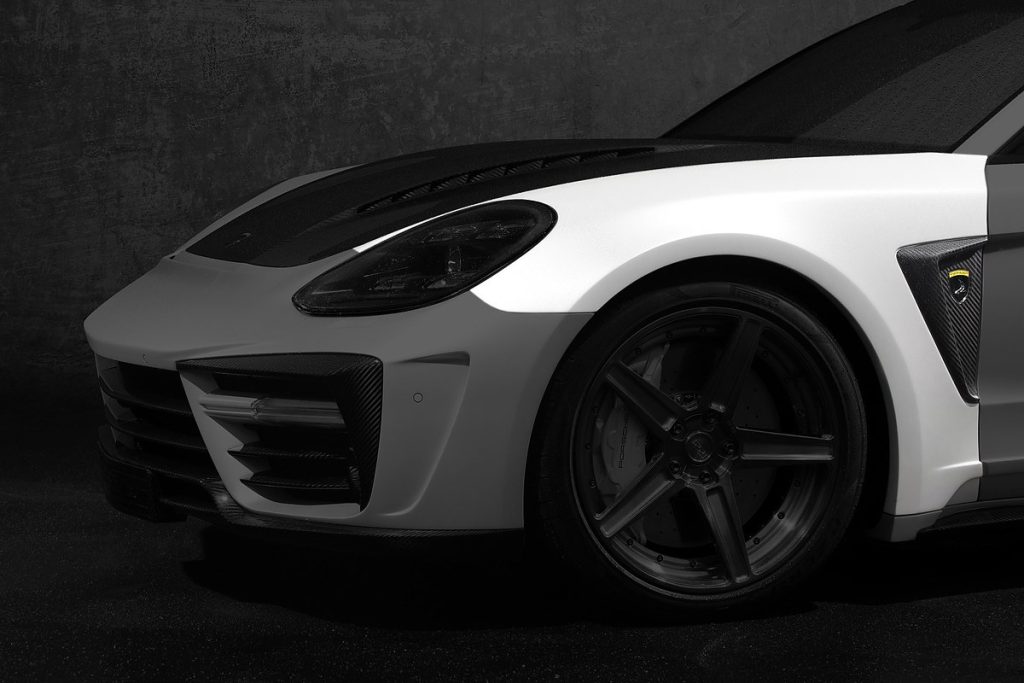 แก้มข้างหน้า Carbon Fiber 971 Panamera แบบพ่นสี ทรง TOPCAR GTR Edition