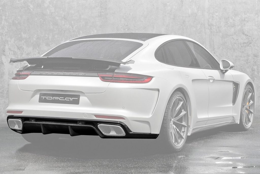 ดิฟฟิวเซอร์ท้าย Carbon Fiber PORSCHE 971 Panamera ทรง TOPCAR GTR Edition