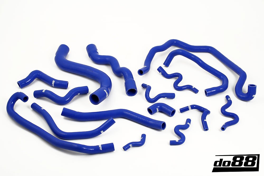 ท่อน้ำหล่อเย็น do88 สีน้ำเงิน สำหรับ SAAB 9-3 2.8t V6 2006