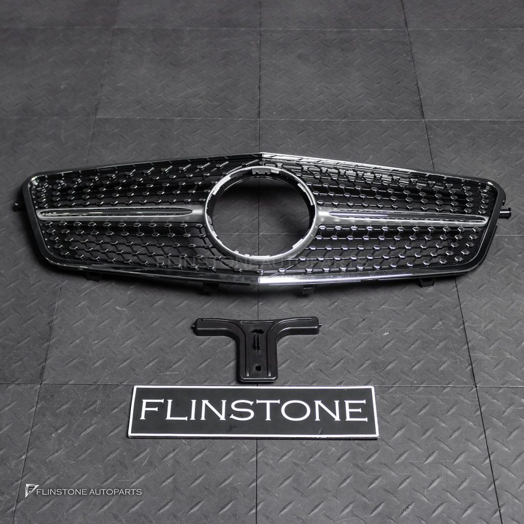 กระจังหน้า สำหรับ W212 E-Class ทรง Diamond ไม่มีรูกล้อง
