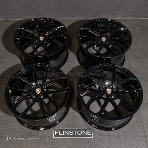 ล้อ Custom forged ลาย Turbo GT สำหรับ Porsche Cayenne E3.2 ขอบ 22 5-130 สี Gloss Black