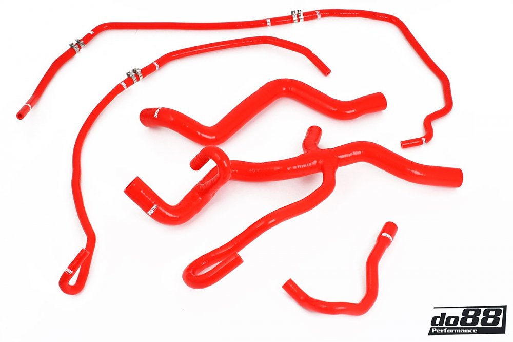 ท่อน้ำหล่อเย็น do88 สีแดง สำหรับ Volvo C30/C70/S40/V50 Turbo Automatic 04-13