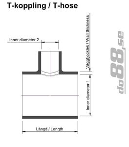 ท่อยางซิลิโคน do88 สีน้ำเงิน ขนาด 2.5 นิ้ว (51 มม.)