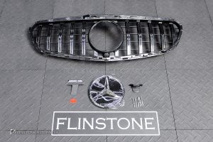 กระจังหน้า พร้อม ดาว สำหรับ W212 E-Class ทรง GT สี Convex Star