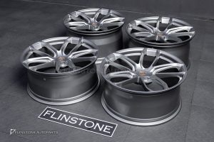 ล้อ Custom forged สำหรับ PORSCHE CAYENNE 9Y0.2 ทรง TURBO GT สีเทาขอบ 21 5-130