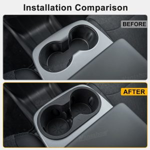 กล่องเก็บของในรถ คอนโซลกลาง Hansshow Tesla Model Y Juniper (ANTI-RATTLE DESIGN INSERT)