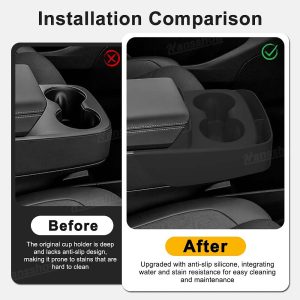 กล่องเก็บของในรถ คอนโซลกลาง Hansshow Tesla Model Y Juniper (ANTI-SLIP PROTECTOR PROOF)