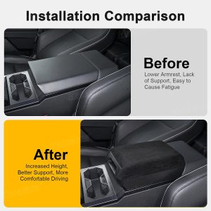 กล่องเก็บของในรถ คอนโซลกลาง Hansshow Tesla Cybertruck (DRAWER HIDDEN RISER)
