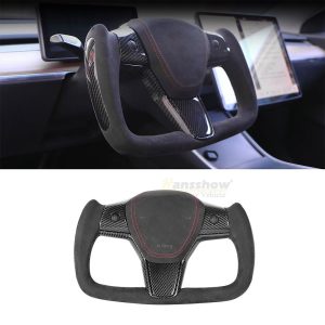 พวงมาลัย พวงมาลัย Hansshow Tesla Model 3 (ALCANTARA FUNCTION HEATING)