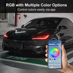 aftermarket lights Hansshow Tesla Model 3 Highland(HEADLIGHTS DAYTIME RUNNING)