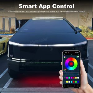 ไฟแอมเบียนต์ Hansshow Tesla Cybertruck (NO-CUTTING-REQUIRED UNDERBODY ADAPTER)