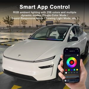 ไฟแอมเบียนต์ กระจกหน้า Hansshow Tesla Model Y Juniper