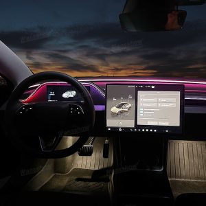 ไฟแอมเบียนต์ คอนโซลหน้า Hansshow Tesla Model 3 Highland (INSTRUMENT 8.9-INCH LIGHTING)