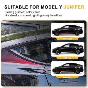สติกเกอร์ตกแต่ง Hansshow Tesla Model Y Juniper (EXTERIOR SIDE)