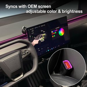 ไฟแอมเบียนต์ Hansshow Tesla Cybertruck (RECEPTACLE 64-COLOR BUCKLE)