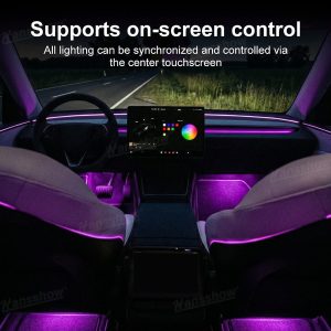 ไฟแอมเบียนต์ Hansshow Tesla Model Y Juniper Highland (INTERIOR)