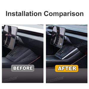 กล่องเก็บของในรถ คอนโซลกลาง Hansshow Tesla Model 3 Highland (WIRELESS)