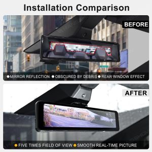 กล้องติดรถยนต์ คอนโซลหน้า Hansshow Tesla Cybertruck (RECORDING STREAMING REARVIEW)