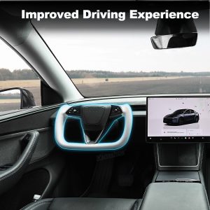 พวงมาลัย พวงมาลัย Hansshow Tesla Model Y Juniper (ALCANTARA)