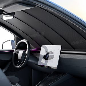 ม่านบังแดด กระจกหน้า Hansshow Tesla Model Y Juniper Highland (AUTO-LIFT ELECTRIC FRONT)