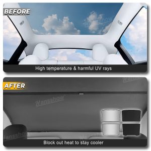 ม่านบังแดด หลังคากระจก Hansshow Tesla Model Y Juniper (INSULATION FOLDABLE COATING)