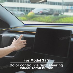 ไฟแอมเบียนต์ Hansshow Tesla Model Y Juniper Highland (DETECTION STREAMER JUNIPER)