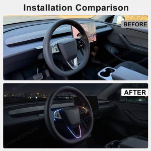 ไฟแอมเบียนต์ พวงมาลัย Hansshow Tesla Model Y Juniper