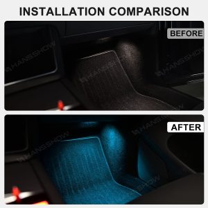 ไฟแอมเบียนต์ ใต้เท้า Hansshow Tesla Model Y Juniper Highland (JUNIPER/3 CONTROL SCREEN)