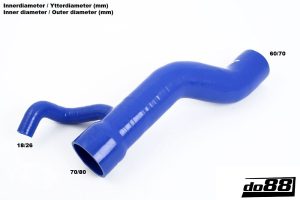 ท่อยางซิลิโคน do88 สีน้ำเงิน สำหรับ Audi S4/S6/A6 C4 AAN IC to
