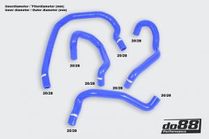 หม้อน้ำ do88 สำหรับ AUDI SEAT VW 2.0 TSI (MQB) (do88-kit188B)
