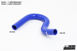 ท่อยางซิลิโคน do88 สีน้ำเงิน สำหรับ Ford Focus RS MKII