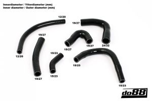 ท่อยางซิลิโคน do88 สำหรับ Porsche 930 Turbo K Jetronic