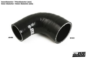 ท่อยางซิลิโคน do88 สำหรับ SAAB 9-3 1.9 TiD 04-11 Turbo outlet