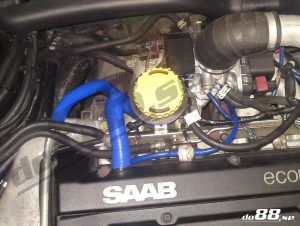 ท่อยางซิลิโคน do88 สีน้ำเงิน สำหรับ SAAB 9-5 98-03 & 9-3 T7 99-03 Crankcase vent