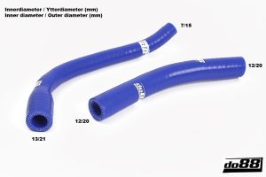 สเปเซอร์ลิ้นปีกผีเสื้อ do88 สีน้ำเงิน สำหรับ SAAB 900 Turbo 1986-1993