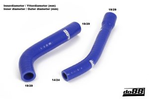 ท่อยางซิลิโคน do88 สีน้ำเงิน สำหรับ SAAB 900 Turbo 1990-1993