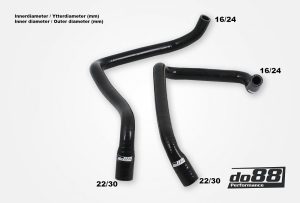 ท่อยางฮีตเตอร์ do88 สีดำ สำหรับ Volvo 740 760 780 940 960 D24