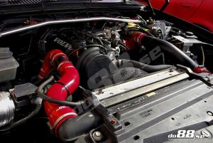 ท่อแรงดัน do88 สีน้ำเงิน สำหรับ Volvo 700/900 Turbo (w.o AC)