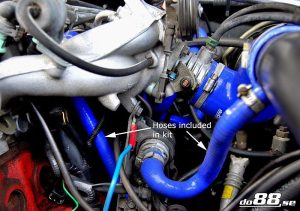 ท่อวาล์วเดินเบา do88 สีดำ สำหรับ Volvo 700/940 Turbo 90-98