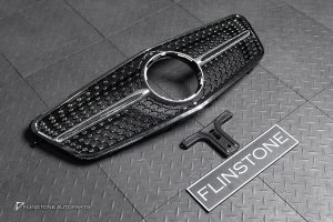 กระจังหน้า สำหรับ W212 E-Class ทรง Diamond ไม่มีรูกล้อง