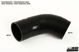 ท่อยางซิลิโคน do88 สำหรับ Volvo V70/XC70/S60/S80/XC60/V60 09-13 2WD Diesel Turbo outlet